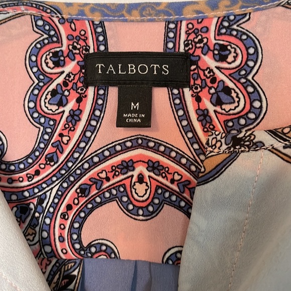 Talbots long sleeve button up blouse - Picture 2 of 3